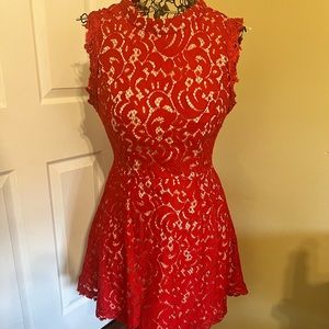 francescas red lace dress